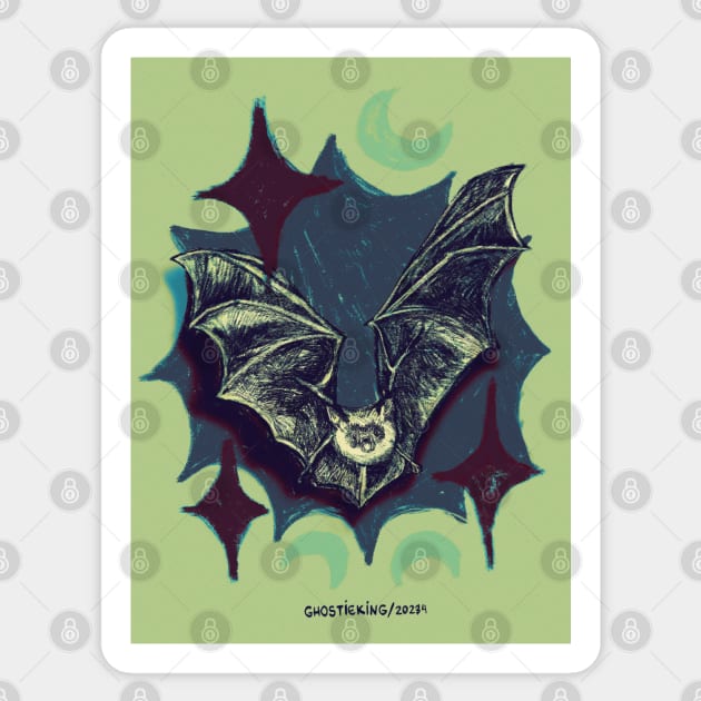 batsy batsy | mint sky version Sticker by ghostieking